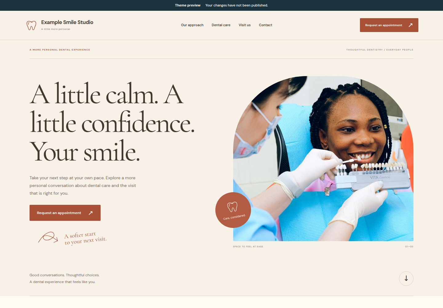 Terra Dental — Illustrative product preview
